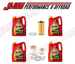 03-07 Ford 6.0 6.0L Powerstroke Diesel Oil / Fuel Filters & Schaeffer's 15W40