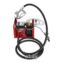 1 110V Electric Diesel Oil Fuel Transfer Pump Meter with 98ft Hose & Nozzle Kit