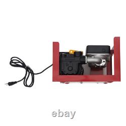 1 110V Electric Diesel Oil Fuel Transfer Pump Meter with 98ft Hose & Nozzle Kit