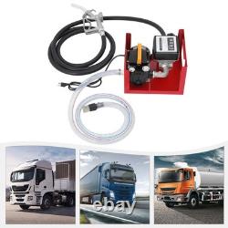 1 110V Electric Diesel Oil Fuel Transfer Pump Meter with 98ft Hose & Nozzle Kit