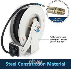 1/4'' X 50ft Diesel Fuel Hose Reel Adjustable for Motor Emulsified Oil US