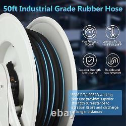 1/4'' X 50ft Diesel Fuel Hose Reel Adjustable for Motor Emulsified Oil US