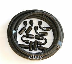 -10 AN S. S /NYLON BRAIDED CPE HOSE KIT /GAS/ OIL/ Diesel/FUEL LINE -20FT