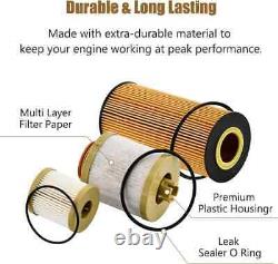 10 Pack For 03-07 Ford 6.0L Powerstroke Diesel Oil Fuel Filter Kit FD4616 FL2016