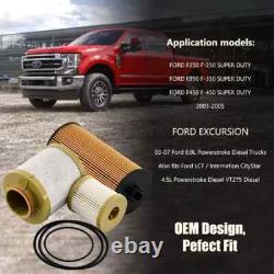 10 Pack For 03-07 Ford 6.0L Powerstroke Diesel Oil Fuel Filter Kit FD4616 FL2016
