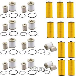 10 Pcs For 03-07 6.0L Powerstroke Diesel Oil & Fuel Filter FD4616 FL2016 Kit