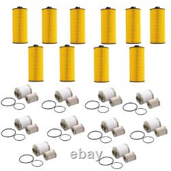 10 Pcs For 03-07 6.0L Powerstroke Diesel Oil & Fuel Filter FD4616 FL2016 Kit