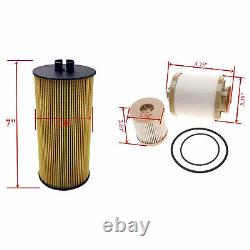 10 Pcs For 03-07 6.0L Powerstroke Diesel Oil & Fuel Filter FD4616 FL2016 Kit