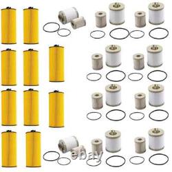 10Sets Powerstroke Diesel Oil Fuel Filter for 03-07 Ford 6.0L Kit FD4616 FL2016