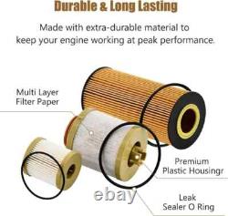 10Sets Powerstroke Diesel Oil Fuel Filter for 03-07 Ford 6.0L Kit FD4616 FL2016