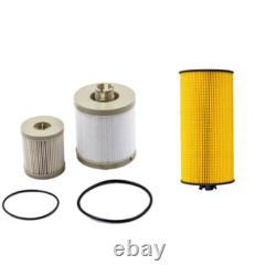 10x For 2003-07 Ford 6.0L Powerstroke Diesel Oil & Fuel Filter Kit FD4616 FL2016