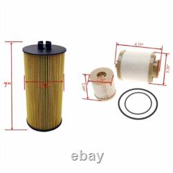 10x For 2003-07 Ford 6.0L Powerstroke Diesel Oil & Fuel Filter Kit FD4616 FL2016
