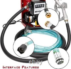 110 Volt 550W Electric Diesel Oil Fuel Transfer Pump Self Priming Display Meter
