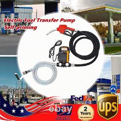 110V 550W Electric Oil Fuel Diesel Transfer Pump WithMeter Hose with Nozzle