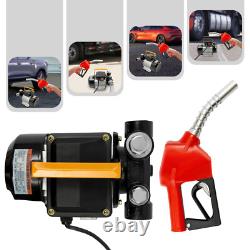 110V AC 16GPM Diesel Oil Fuel Transfer Pump Kit Electric Self-Priming with Nozzle