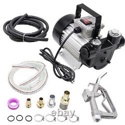 110V AC 16GPM Diesel Oil Fuel Transfer Pump Kit Electric Self-Priming with Nozzle