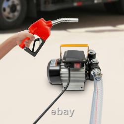 110V AC 16GPM Diesel Oil Fuel Transfer Pump Kit Electric Self-Priming with Nozzle