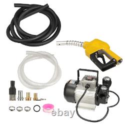 110V AC 16GPM Diesel Oil Fuel Transfer Pump Kit Electric Self-Priming with Nozzle