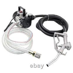 110V AC 16GPM Diesel Oil Fuel Transfer Pump Kit Electric Self-Priming with Nozzle