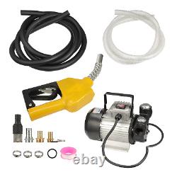 110V AC 16GPM Diesel Oil Fuel Transfer Pump Kit Electric Self-Priming with Nozzle