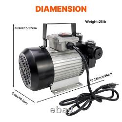 110V AC 16GPM Diesel Oil Fuel Transfer Pump Kit Electric Self-Priming with Nozzle