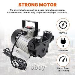 110V AC 16GPM Diesel Oil Fuel Transfer Pump Kit Electric Self-Priming with Nozzle