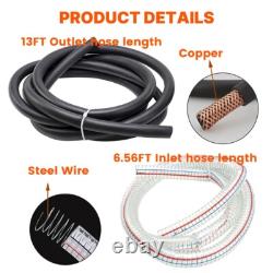 110V AC 16GPM Diesel Oil Fuel Transfer Pump Kit Electric Self-Priming with Nozzle
