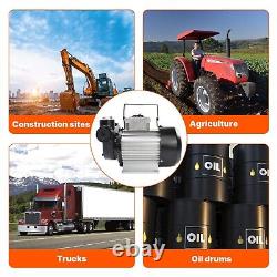 110V AC 16GPM Diesel Oil Fuel Transfer Pump Kit Electric Self-Priming with Nozzle