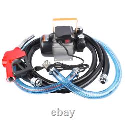 110V AC 60Hz Electric Diesel Oil Fuel Transfer Pump Kit 16GPM