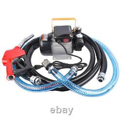 110V AC Electric Diesel Oil Fuel Transfer Pump Self-Priming Pump&Hose Nozzle Kit