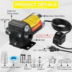 110V AC Self-priming Gasoline Diesel Oil Fuel Transfer Explosion-proof Pump K