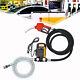 110V Electric Diesel Oil Fuel Transfer Pump Self-Priming Pume & Hose Nozzle Kit