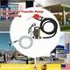 110V Electric Diesel Oil Fuel Transfer Pump Self-Priming Pume & Hose Nozzle Kit