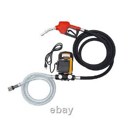 110V Electric Diesel Oil Fuel Transfer Pump Self -Priming Pume +Hose Nozzle Set