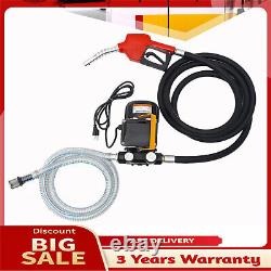 110V Electric Diesel Oil Fuel Transfer Pump Self-Priming Pume with Hose Nozzle Kit