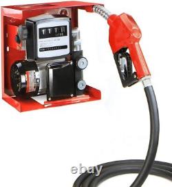 110V Electric Diesel Oil Fuel Transfer Pump With Build-in Meter + Discharge Hose