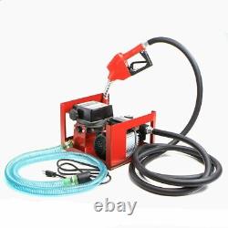 110V Electric Diesel Oil Fuel Transfer Pump With Build-in Meter + Discharge Hose