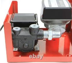 110V Electric Diesel Oil Fuel Transfer Pump With Build-in Meter + Discharge Hose