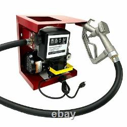 110V Electric Diesel Oil Fuel Transfer Pump with Meter +13' Hose & Nozzle Kit
