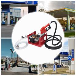 110V Electric Diesel Oil Fuel Transfer Pump with Meter with Hose & Nozzle Kit 550W
