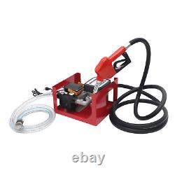 110V Electric Fuel Transfer Pump 550W-60L/Min WithNozzle Meter For Oil Fuel Diesel