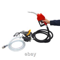 110V Electric Oil Fuel Diesel Gas Transfer Pump With Meter Hose with Nozzle 550W