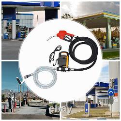 110V Electric Oil Fuel Diesel Gas Transfer Pump WithMeter Hose with Nozzle 550W