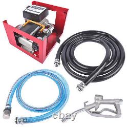 110V Electric Oil Fuel Diesel Transfer Pump & Meter & 2/4m Hose & Manual Nozzle