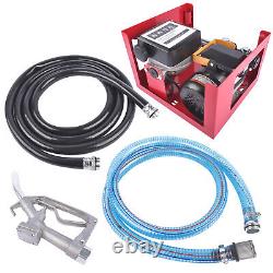 110V Electric Oil Fuel Diesel Transfer Pump & Meter & 2/4m Hose & Manual Nozzle