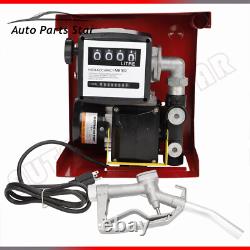 110V Electric Oil Fuel Diesel Transfer Pump & Meter & Hose & Manual Nozzle Set