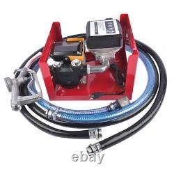 110V Electric Oil Fuel Diesel Transfer Pump & Meter & Hose & Manual Nozzle Set