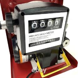 110V Electric Oil Fuel Diesel Transfer Pump & Meter & Hose & Manual Nozzle Set