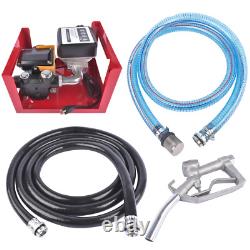 110V Electric Oil Fuel Diesel Transfer Pump & Meter & Hose & Manual Nozzle Set