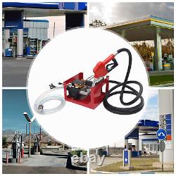 110V Electric Oil Fuel Diesel Transfer Pump With Nozzle Meterr Oil Fuel Diesel New